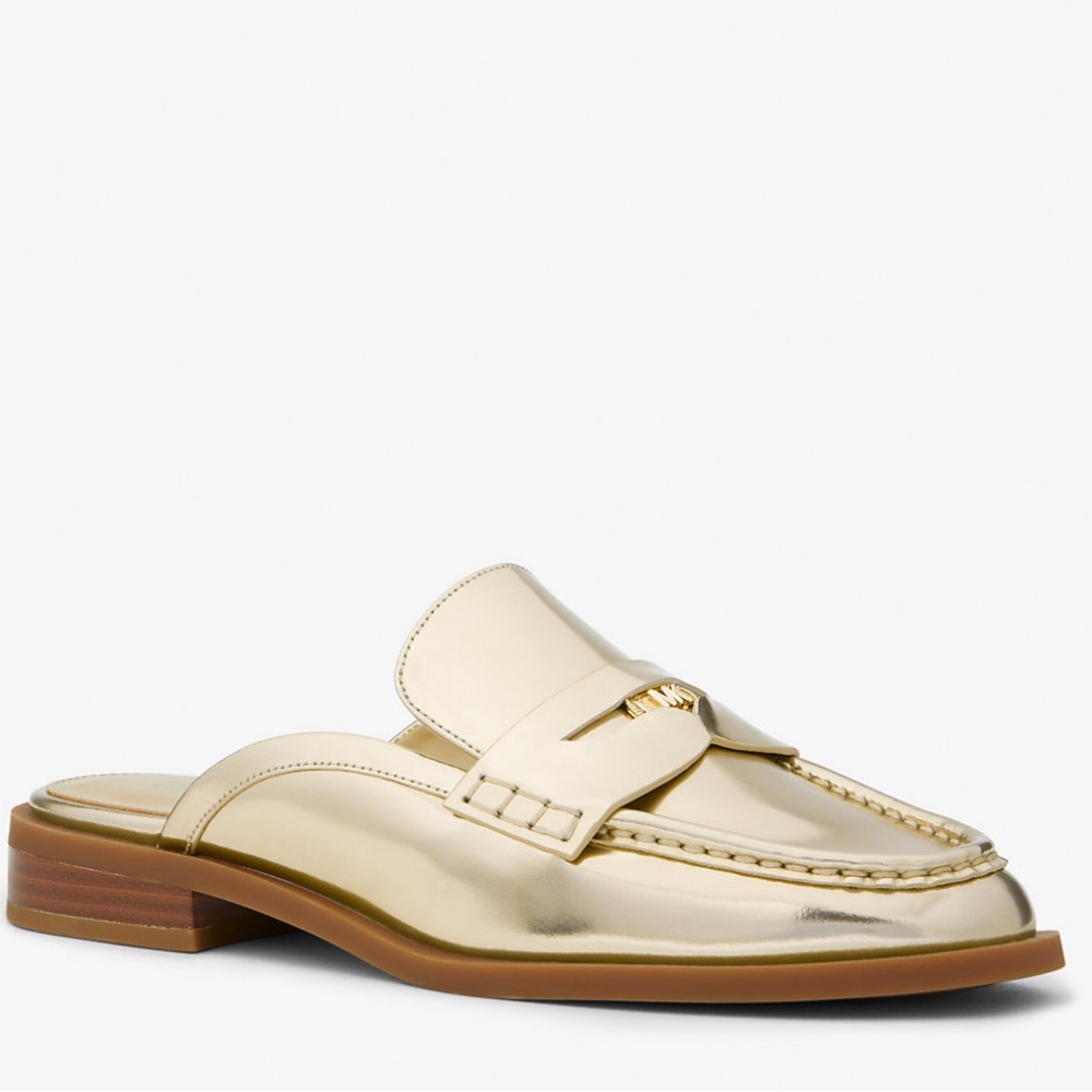 Michael Kors size 9.5 Edan metallic gold
